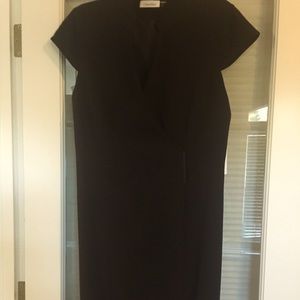 Black fitted lined Calvin Klein dress